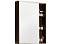 Зеркальный-шкаф Aquaton Крит 60 (1A163202KT500) венге