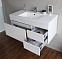 Тумба под раковину BelBagno Luce BB1000VAC/BL bianco lucido