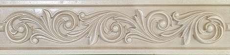 Бордюр для стены Gracia Ceramica Serenata 25x6 010213001166, бежевый