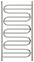 Полотенцесушитель комбинированный Сунержа Иллюзия-ПРОФИ 120x60 (00-5108-1260)