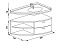 Тумба под раковину Aquanet Корнер 80 (158823) правосторонняя белая