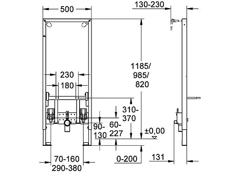 Инсталляция для биде Grohe Rapid SL 38553001