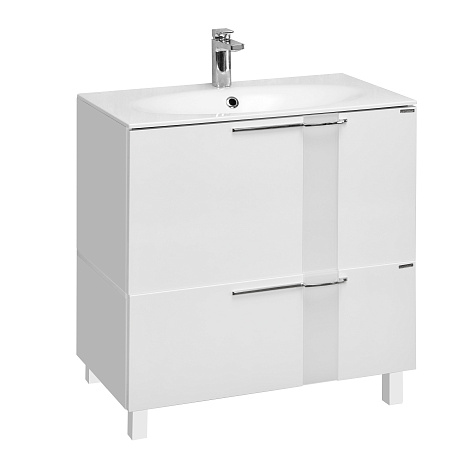 Комплект мебели Aquaton Марко 80 (1A181001MO010) белый (Тумба+раковина+зеркало)