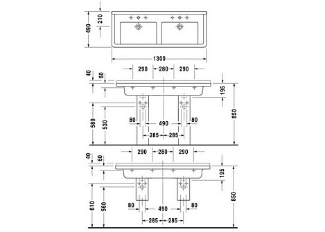 Раковина Duravit Starck 3 332130000