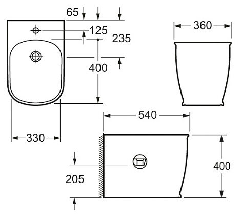 Биде подвесное BelBagno Prado BB10150BH