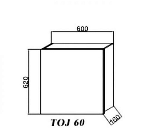Зеркальный шкаф Kolpa Jolie Toj 60 WH/WH белый