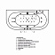 Гидромассаж Акватек Морфей пневматическое управление, плоские бронзовые форсунки