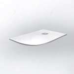 Душевой поддон асимметричный RGW ST/AR-W Stone Tray 16154128-01R