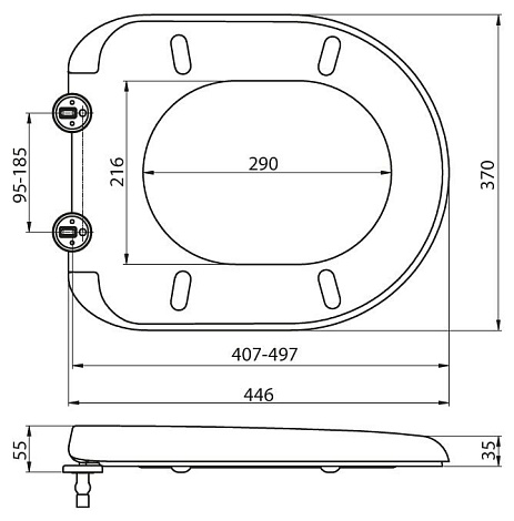 Сиденье BelBagno GARCIA BB123SC