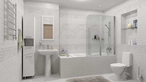 Панно для стены LB-CERAMICS Шебби Шик 60x40 1606-0006, белый