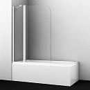 Шторка для ванны WasserKRAFT Leine 35P02-110W WHITE Fixed