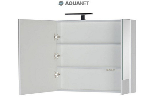 Шкаф-зеркало Aquanet Нота 100 (165372) белое камерино