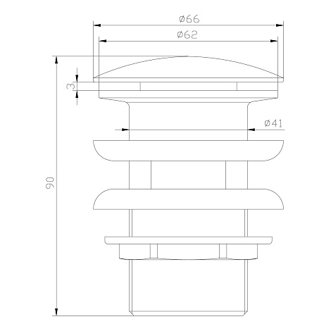 Донный клапан Lemark Jasmine LM6680ORB