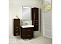Комплект мебели Aquaton Америна 70 Н L (1A169301AM430) темно-коричневый (Тумба+раковина+зеркало)