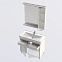 Комплект мебели Aquanet Гретта 90 (177137) светлый дуб (Тумба+раковина+зеркало)
