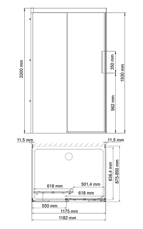 Душевой уголок WasserKRAFT Kammel 18S21