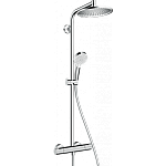 Душевая стойка hansgrohe Crometta S 240 1jet Showerpipe EcoSmart 27268000 с термостатом