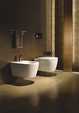 Унитаз подвесной Duravit ME by Starck Rimless 45290900A1 (2529090000+0020090000) с сиденьем микролифт