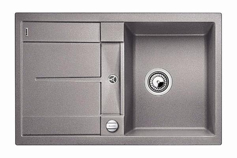 Кухонная мойка Blanco METRA 45 S-F SILGRANIT PuraDur 519082, алюметаллик
