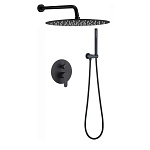 Душевой комплект Berges Ventas 2R Black 073004 черный матовый