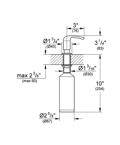 Дозатор жидкого мыла Grohe Zedra 40553000