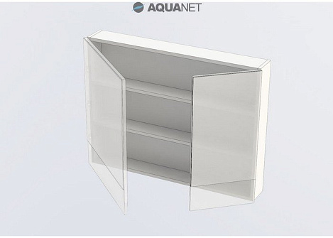 Шкаф-зеркало Aquanet Нота 90 (165371) белое