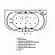 Гидромассаж Акватек Мелисса пневматическое управление, плоские бронзовые форсунки