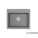 Кухонная мойка Aquaton Делия 60 1A715232LD230 серый