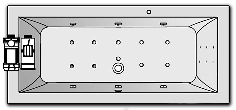Комплектация Kolpa Elektra 170x80 Magic (массаж: боковой, спины, аэромассаж magic)
