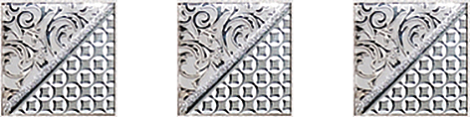 Вставка для стены Ceramica Classic Студио 13.5x4.5 0530240Св5808, серый