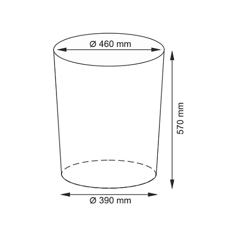 Корзина для белья с крышкой WasserKRAFT Leine WB-350-L