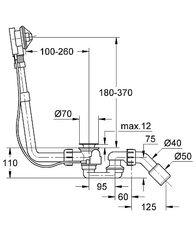 Слив-перелив Grohe Talentofill 28939000