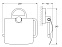 Держатель туалетной бумаги с крышкой FBS Luxia LUX 055