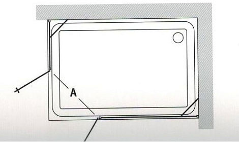 Душевой уголок Vegas AFA-F 90*100 01 10 dx