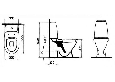 Унитаз-компакт Vitra Grand 9763B003-7200 с микролифтом