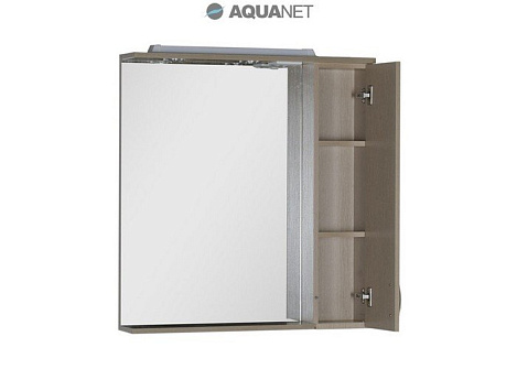 Шкаф-зеркало Aquanet Донна 80 (168930) светлый дуб