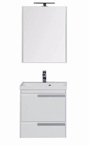 Комплект мебели Aquanet Тиволи 70 (180559) белый (Тумба+раковина+зеркало)