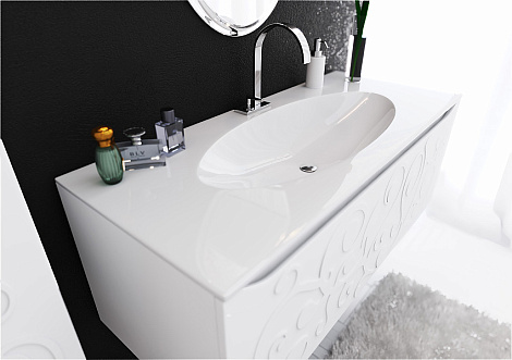 Тумба под раковину Clarberg Elegance 119 (EL.01.12), белый