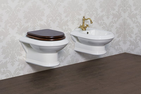 Сиденье для унитаза Cezares King Palace CZR-T-163-W-S-BR