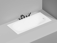 Ванна из искусственного камня Salini Ornella Kit 170х80 102414GF черная