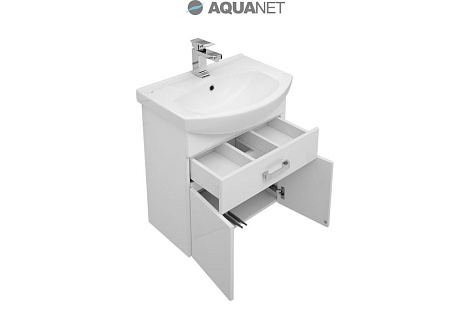 Тумба под раковину Aquanet Ирис 60 1 ящ. (198381), белый
