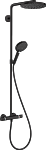 Душевая система hansgrohe Raindance Select S Showerpipe 240 1jet P 27633670 с термостатом матовый черный