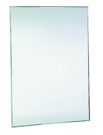 Зеркало Nofer 08050.B антивандальное с рамкой из нержавеющей стали