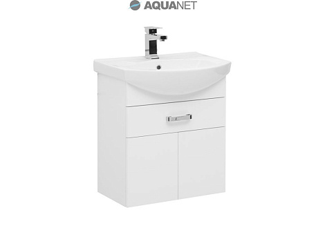Тумба под раковину Aquanet Ирис 60 1 ящ. (198381), белый