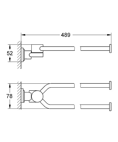 Полотенцедержатель Grohe Atrio neutral 40308000