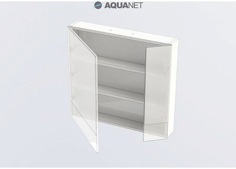 Шкаф-зеркало Aquanet Верона 75 (175381) белый камерино