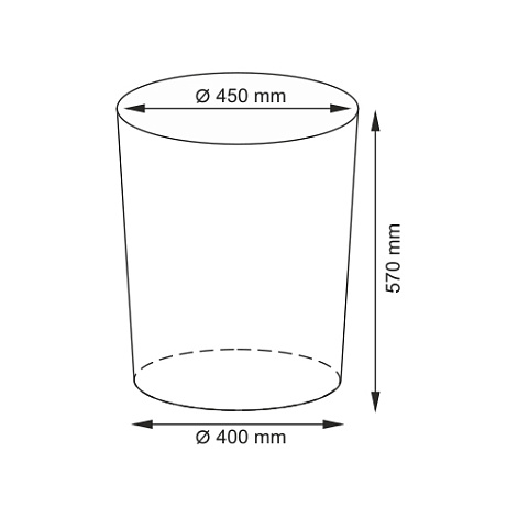Корзина для белья с крышкой WasserKRAFT Еlbe WB-740-L