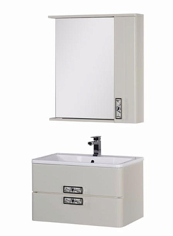 Комплект мебели Aquanet Паллада 80 (175459) слоновая кость (Тумба+раковина+зеркало)