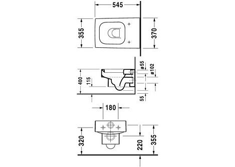 Подвесной унитаз Duravit Vero 22170900641-WG