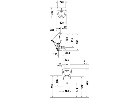 Писсуар Duravit DuraStyle 2807300000